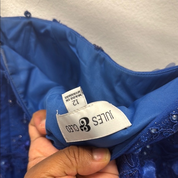 Elegant Blue Junior Dress - Picture 7 of 13